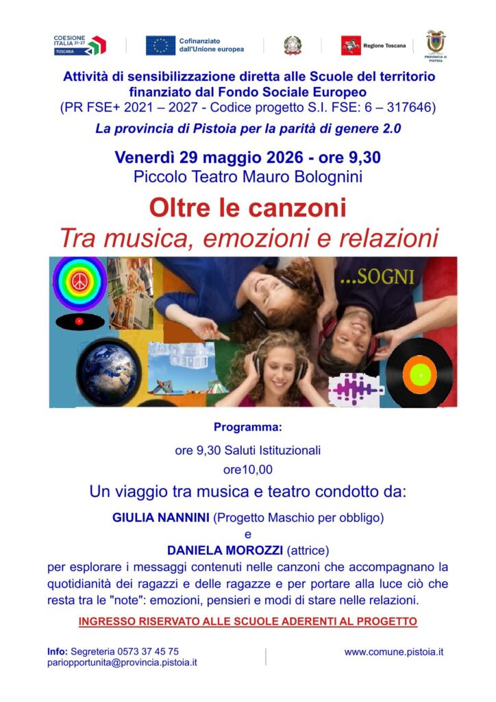 Oltre le canzoni, tra musica emozioni e relazioni